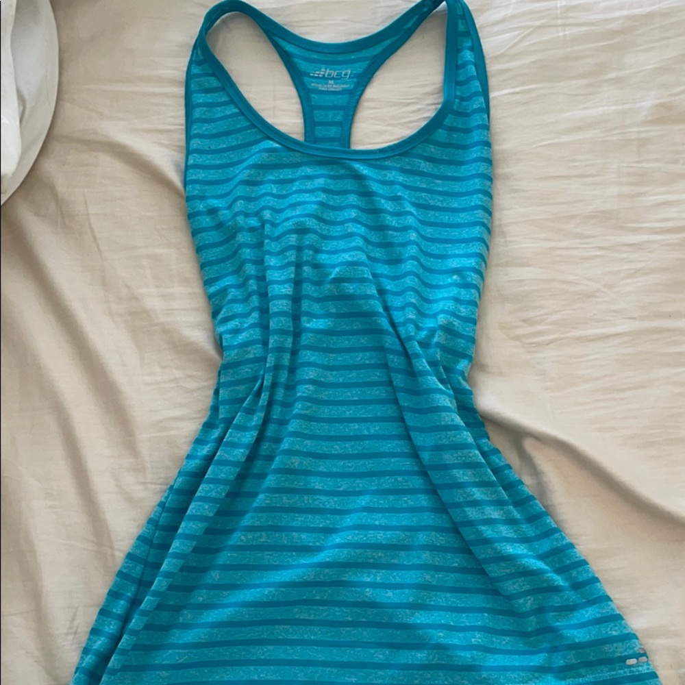 Turquoise racer back workout tank